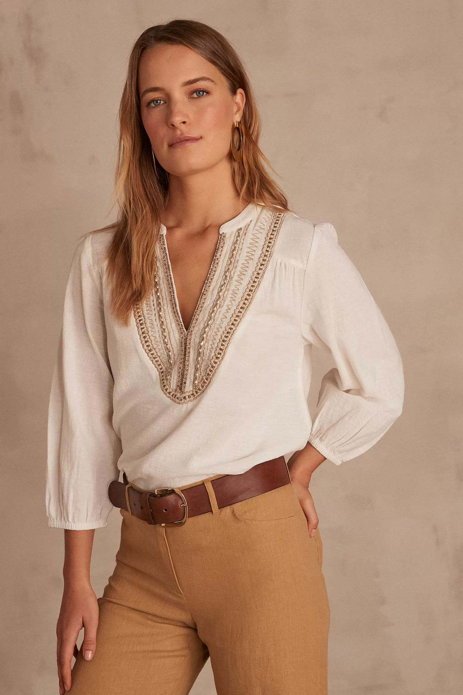 Maison 123 Blouse Brodee Carmen